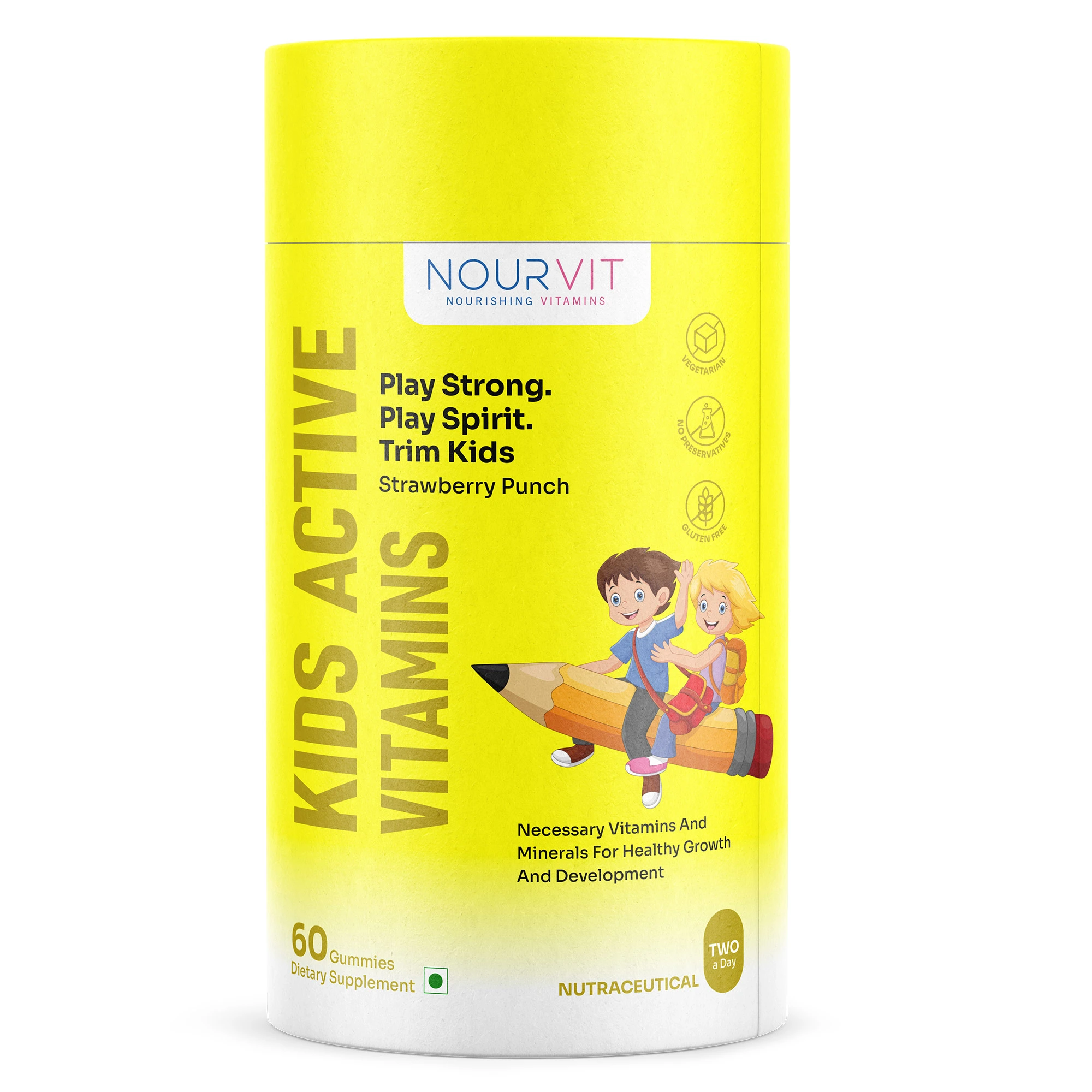 front Nourvit Kids Active vitamin